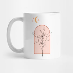 Tree By The Window One Line Art Mug